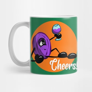 Cheers! Raisin Character Drinking Wine Mug